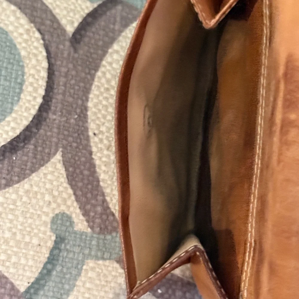 CELINE Macadam PVC Leather wallet Bifold Brown Authentic - Picture 10 of 13